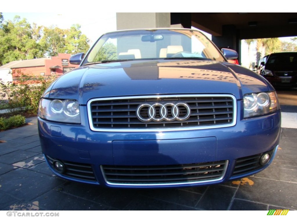 2006 A4 1.8T Cabriolet - Caribic Blue Pearl Effect / Beige photo #2