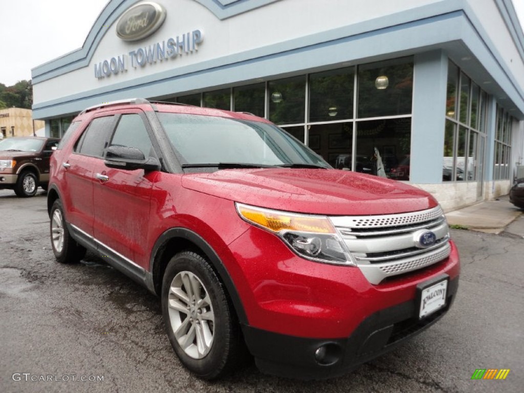 2011 Explorer XLT - Red Candy Metallic / Charcoal Black photo #1