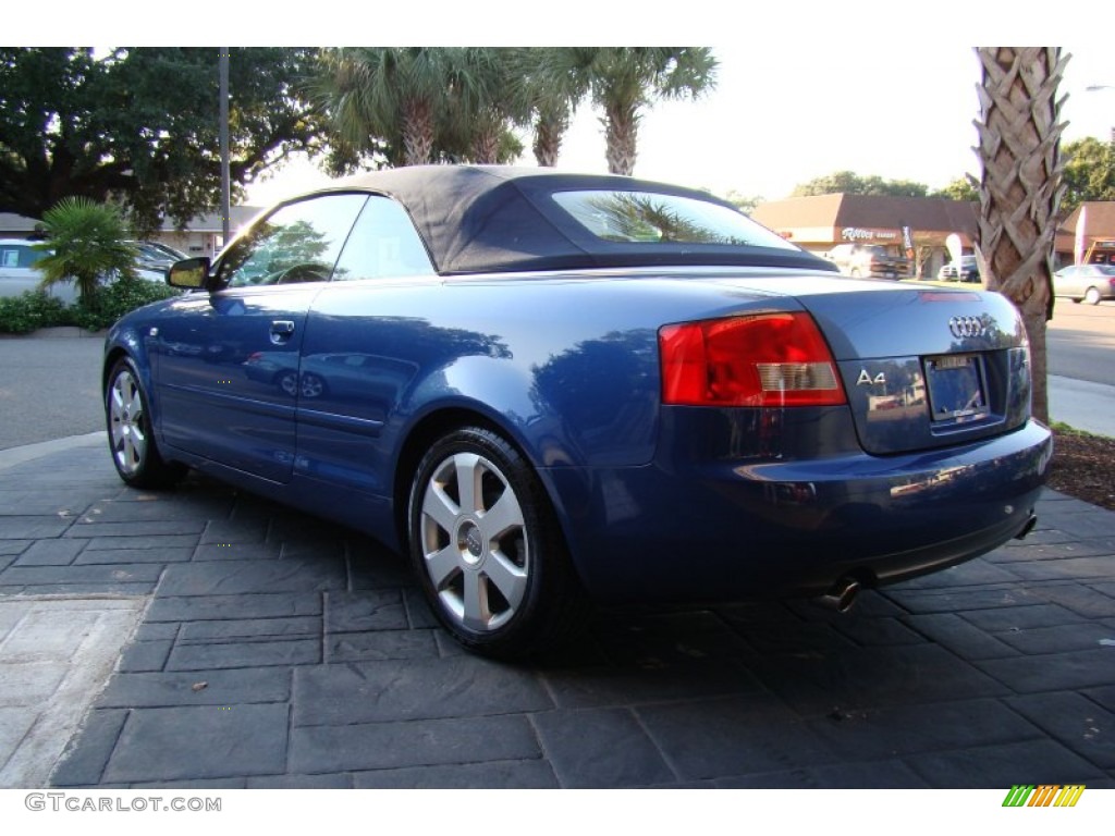 2006 A4 1.8T Cabriolet - Caribic Blue Pearl Effect / Beige photo #35