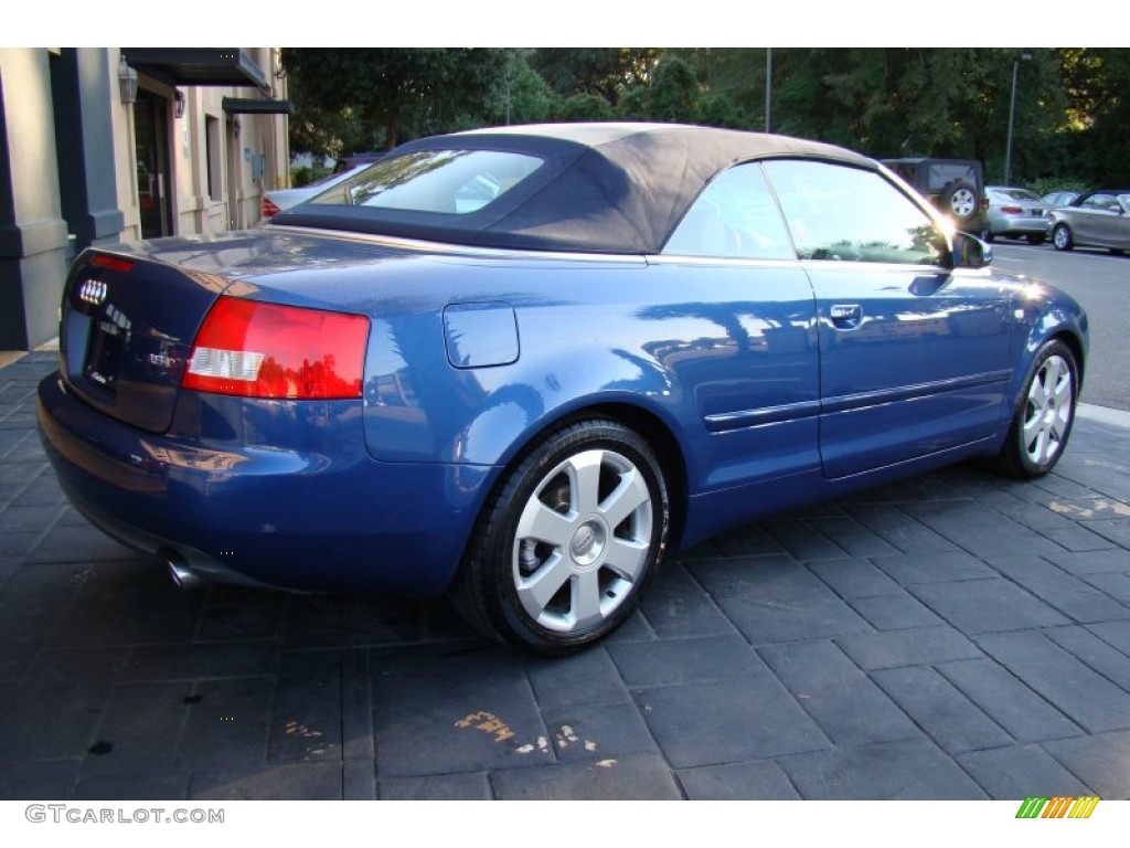 2006 A4 1.8T Cabriolet - Caribic Blue Pearl Effect / Beige photo #37