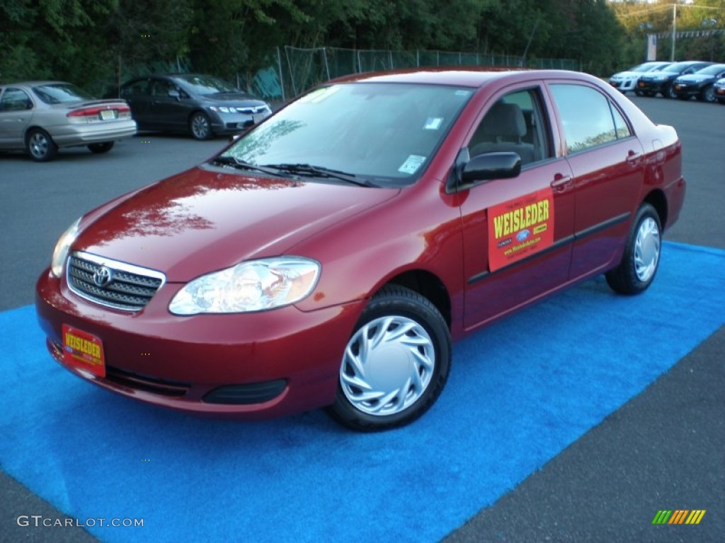 2007 Corolla CE - Impulse Red Pearl / Stone photo #1