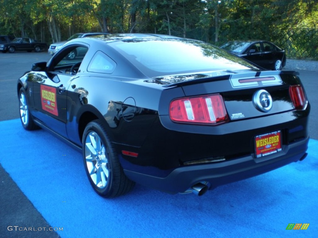 2011 Mustang V6 Premium Coupe - Ebony Black / Charcoal Black photo #8