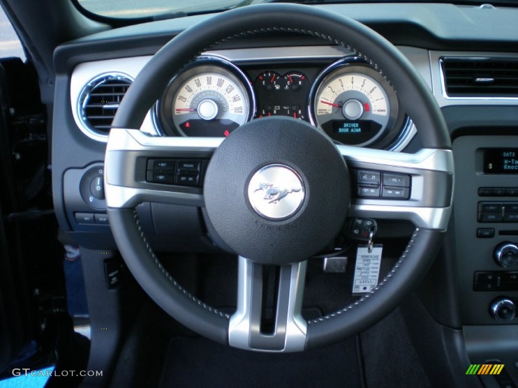 2011 Mustang V6 Premium Coupe - Ebony Black / Charcoal Black photo #20