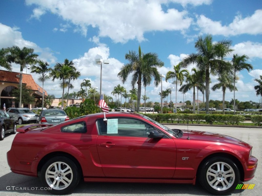 Redfire Metallic 2006 Ford Mustang GT Premium Coupe Exterior Photo #55073725