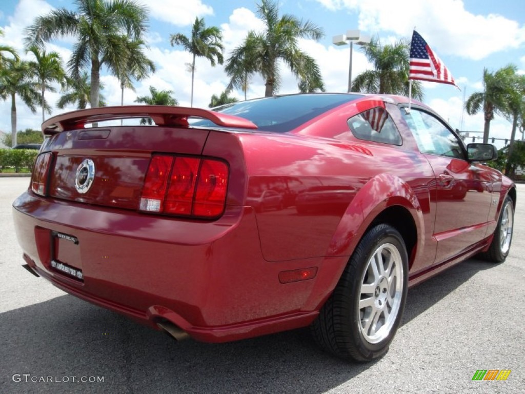 2006 Mustang GT Premium Coupe - Redfire Metallic / Light Parchment photo #6