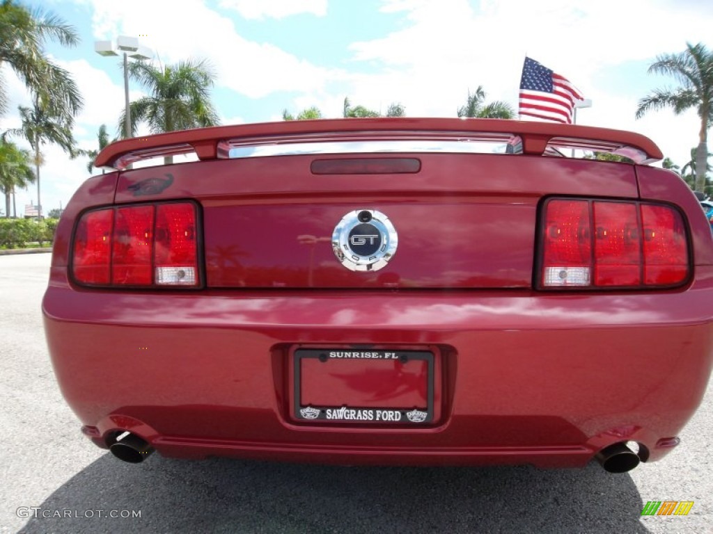 2006 Mustang GT Premium Coupe - Redfire Metallic / Light Parchment photo #7