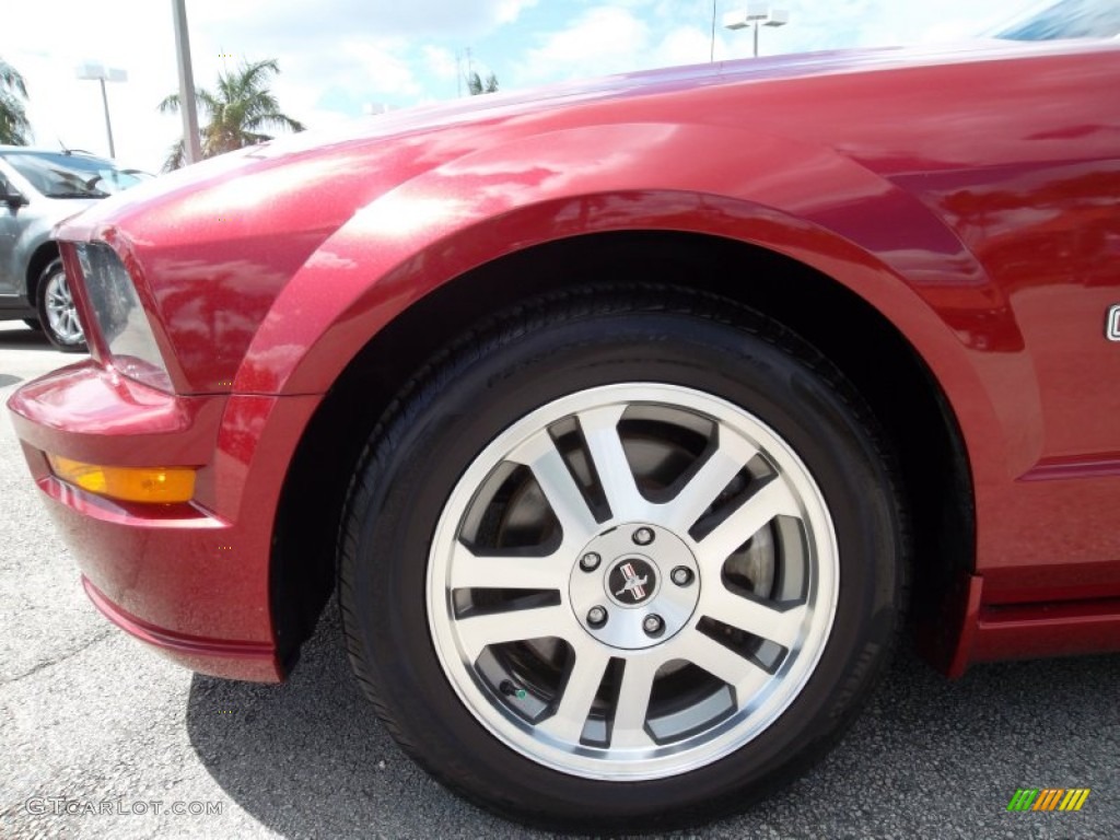 2006 Mustang GT Premium Coupe - Redfire Metallic / Light Parchment photo #10