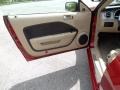 Light Parchment 2006 Ford Mustang GT Premium Coupe Door Panel