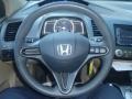 Ivory 2007 Honda Civic LX Coupe Steering Wheel