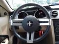 Light Parchment 2006 Ford Mustang GT Premium Coupe Steering Wheel