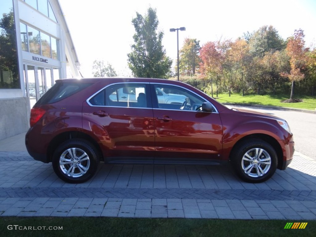 2010 Equinox LS - Cardinal Red Metallic / Jet Black/Light Titanium photo #7