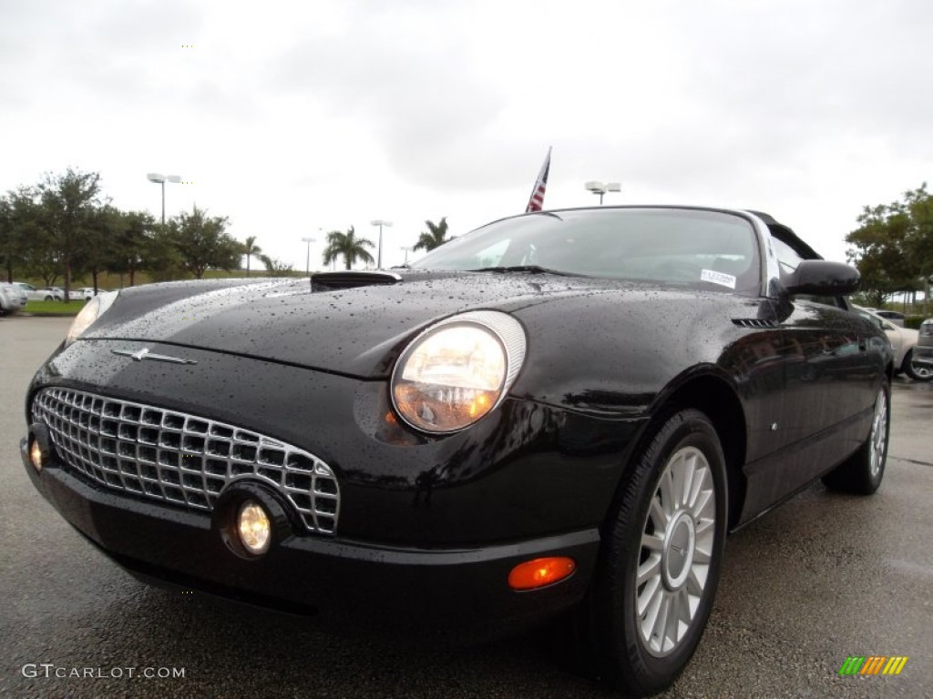 Evening Black 2003 Ford Thunderbird Premium Roadster Exterior Photo #55074082