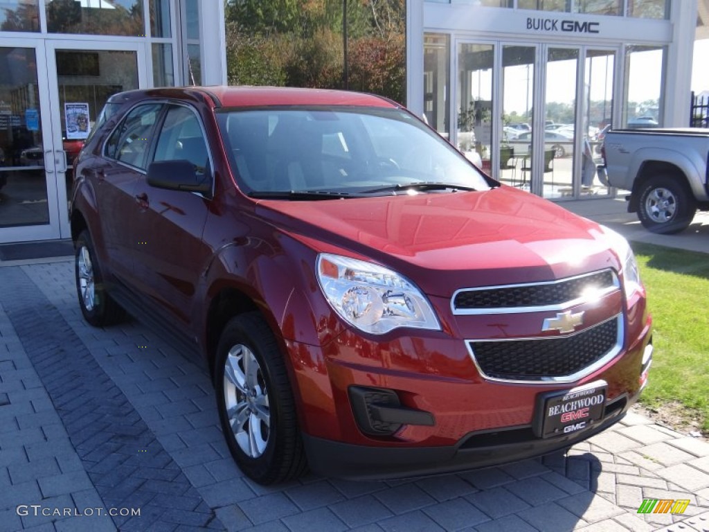 2010 Equinox LS - Cardinal Red Metallic / Jet Black/Light Titanium photo #8