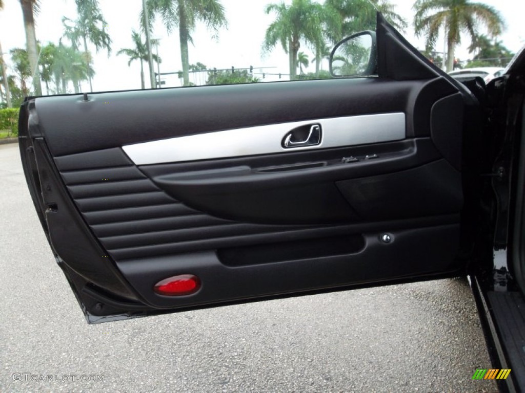 2003 Ford Thunderbird Premium Roadster Black Ink Door Panel Photo #55074097