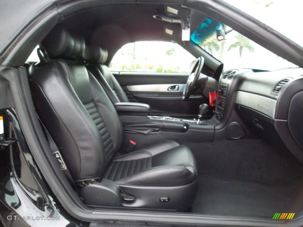 Black Ink Interior 2003 Ford Thunderbird Premium Roadster Photo #55074133