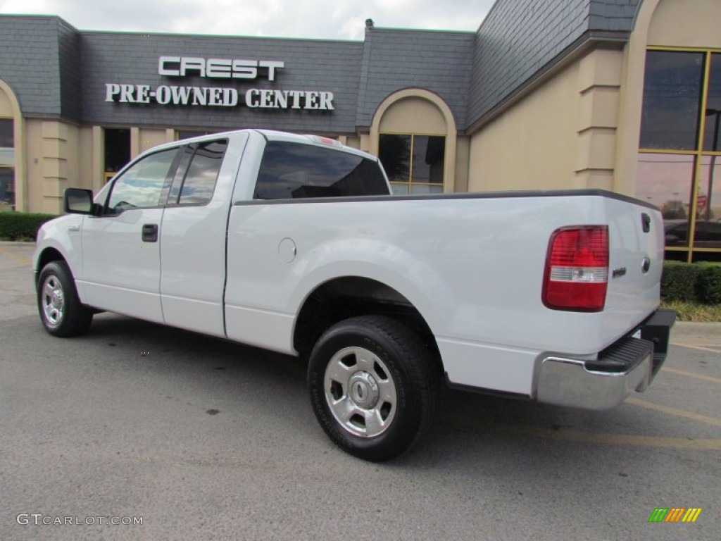 2004 F150 XLT SuperCab - Oxford White / Tan photo #2