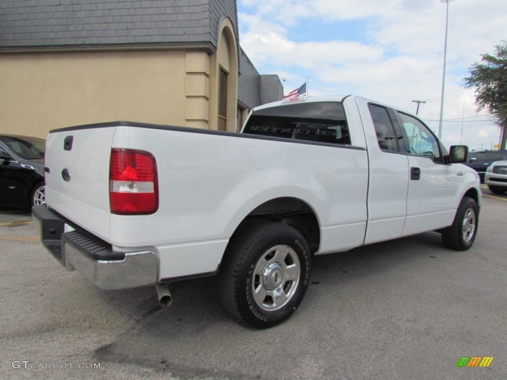 2004 F150 XLT SuperCab - Oxford White / Tan photo #3