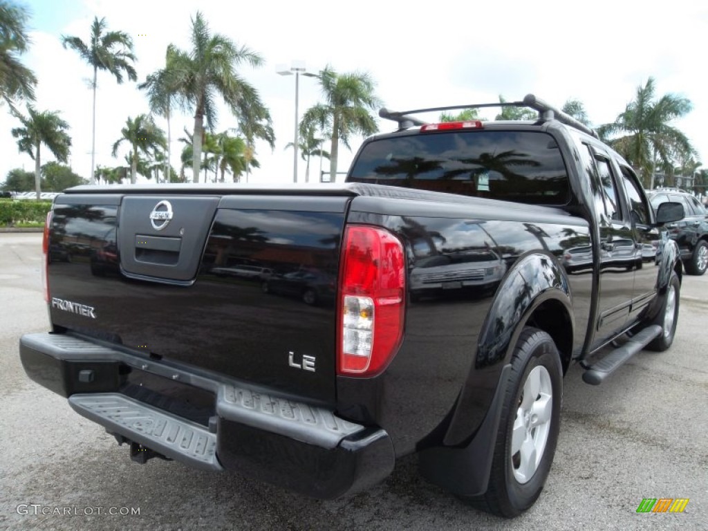 Super Black 2007 Nissan Frontier LE Crew Cab Exterior Photo #55074288
