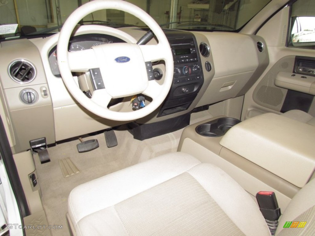 2004 F150 XLT SuperCab - Oxford White / Tan photo #13