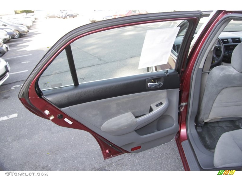 2004 Honda Accord EX Sedan Gray Door Panel Photo #55075571