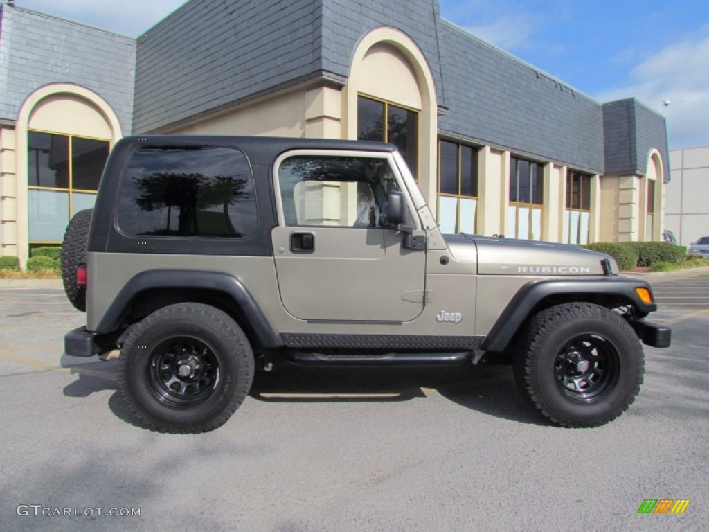 2004 Wrangler Rubicon 4x4 - Light Khaki Metallic / Khaki photo #5