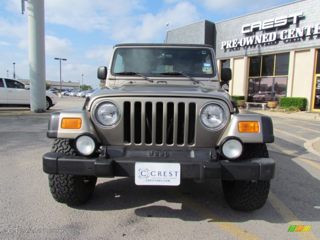 2004 Wrangler Rubicon 4x4 - Light Khaki Metallic / Khaki photo #7