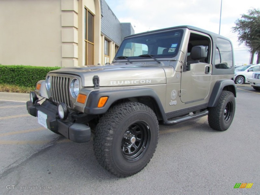 2004 Wrangler Rubicon 4x4 - Light Khaki Metallic / Khaki photo #8