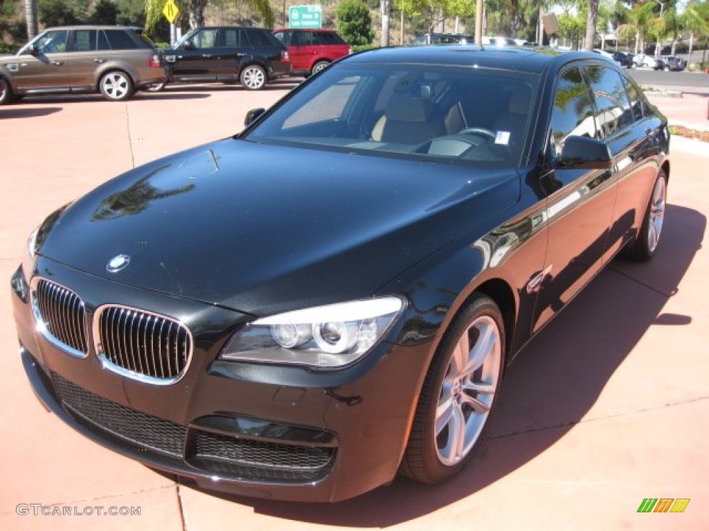Black Sapphire Metallic 2012 BMW 7 Series 750Li Sedan Exterior Photo #55076203