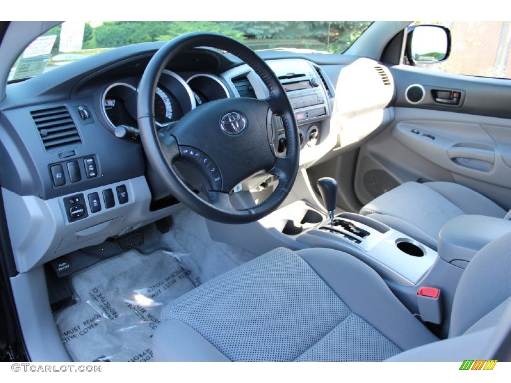 Graphite Gray Interior 2011 Toyota Tacoma V6 TRD Sport Double Cab 4x4 Photo #55079539