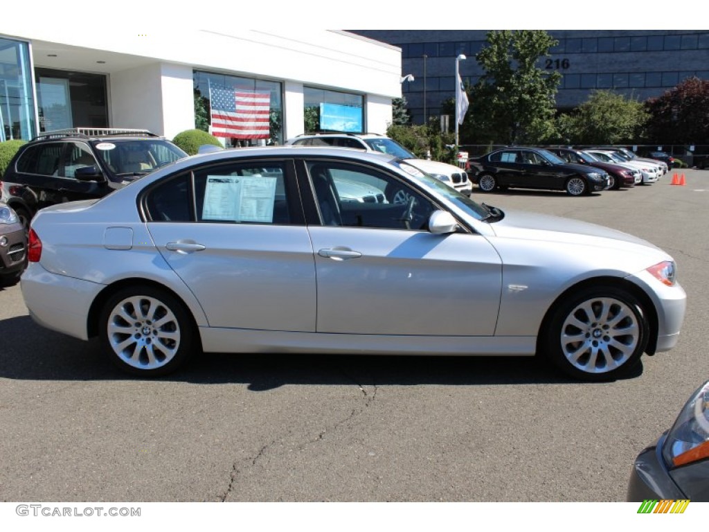 2008 3 Series 328xi Sedan - Titanium Silver Metallic / Black photo #4