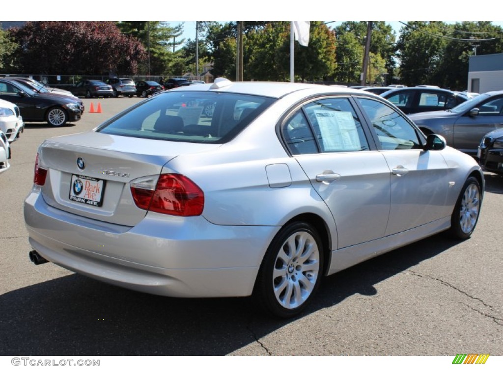2008 3 Series 328xi Sedan - Titanium Silver Metallic / Black photo #5