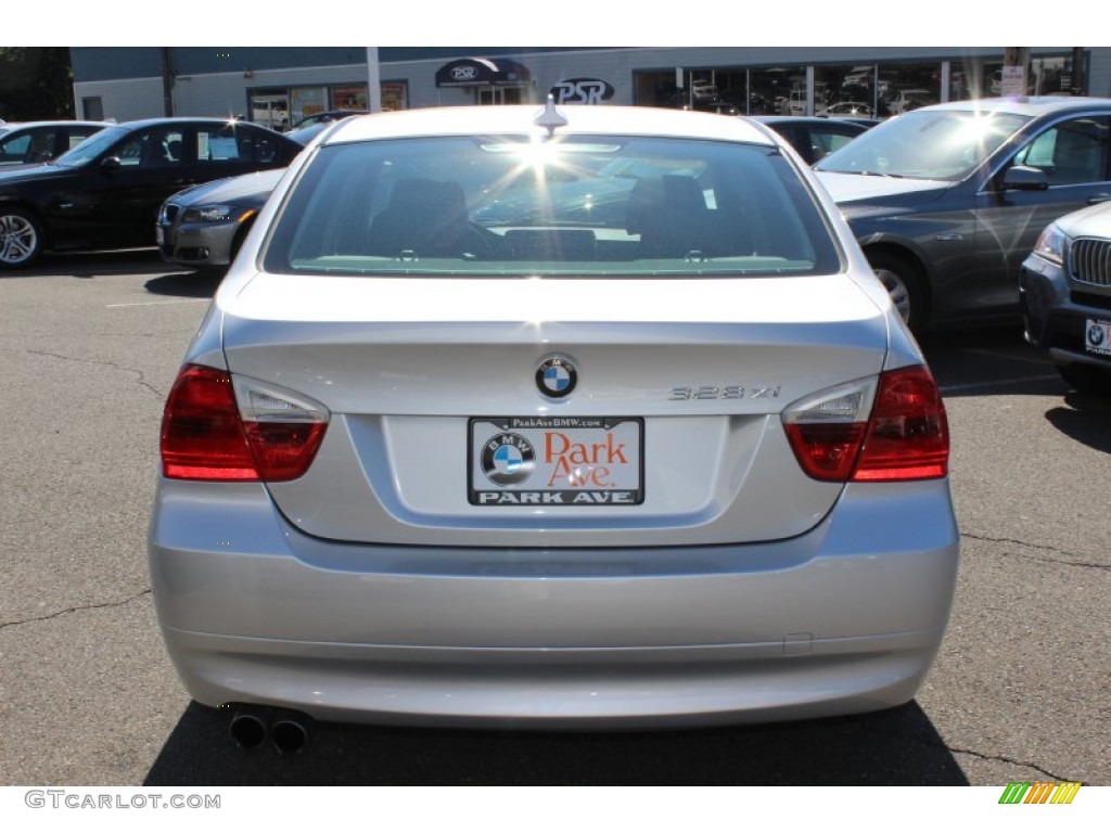 2008 3 Series 328xi Sedan - Titanium Silver Metallic / Black photo #6