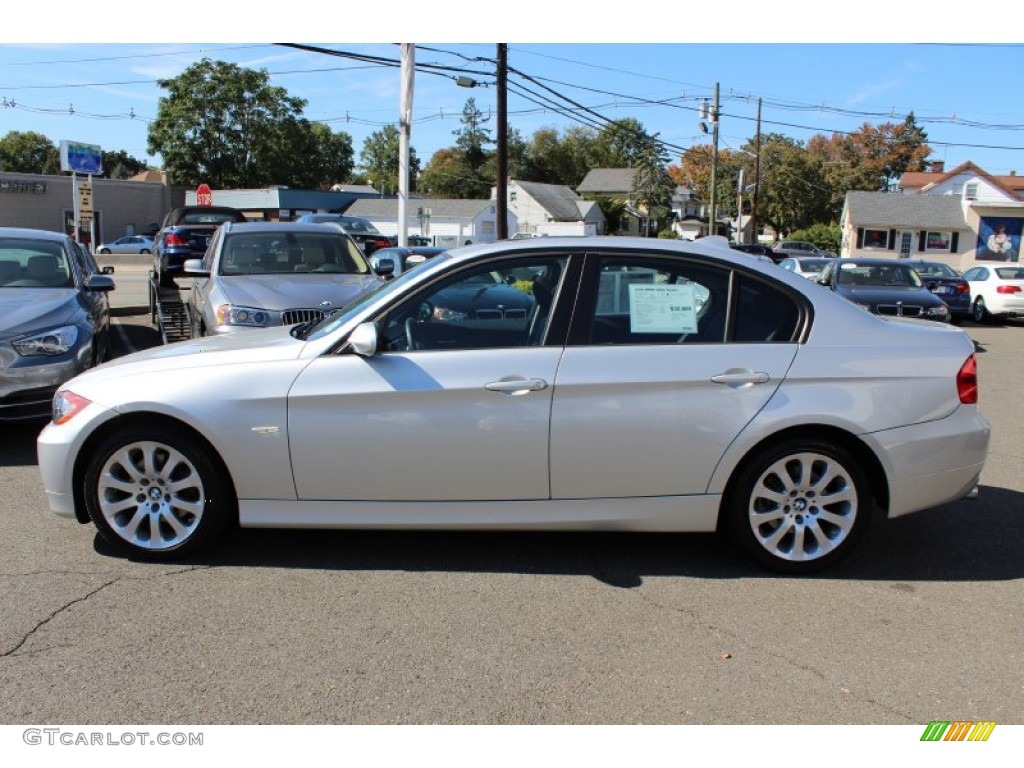 2008 3 Series 328xi Sedan - Titanium Silver Metallic / Black photo #8