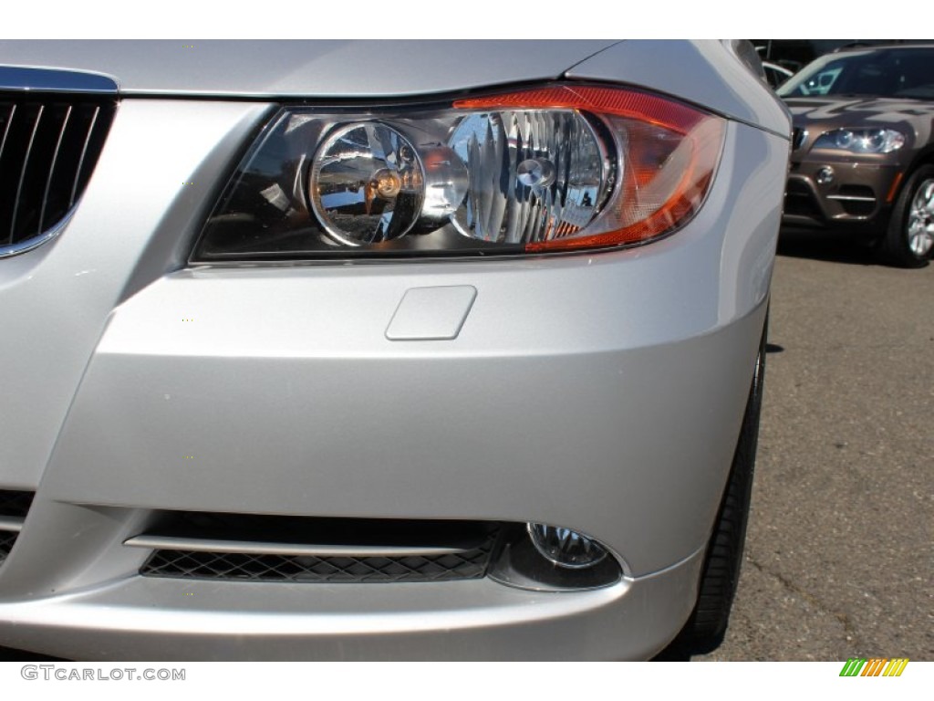 2008 3 Series 328xi Sedan - Titanium Silver Metallic / Black photo #30