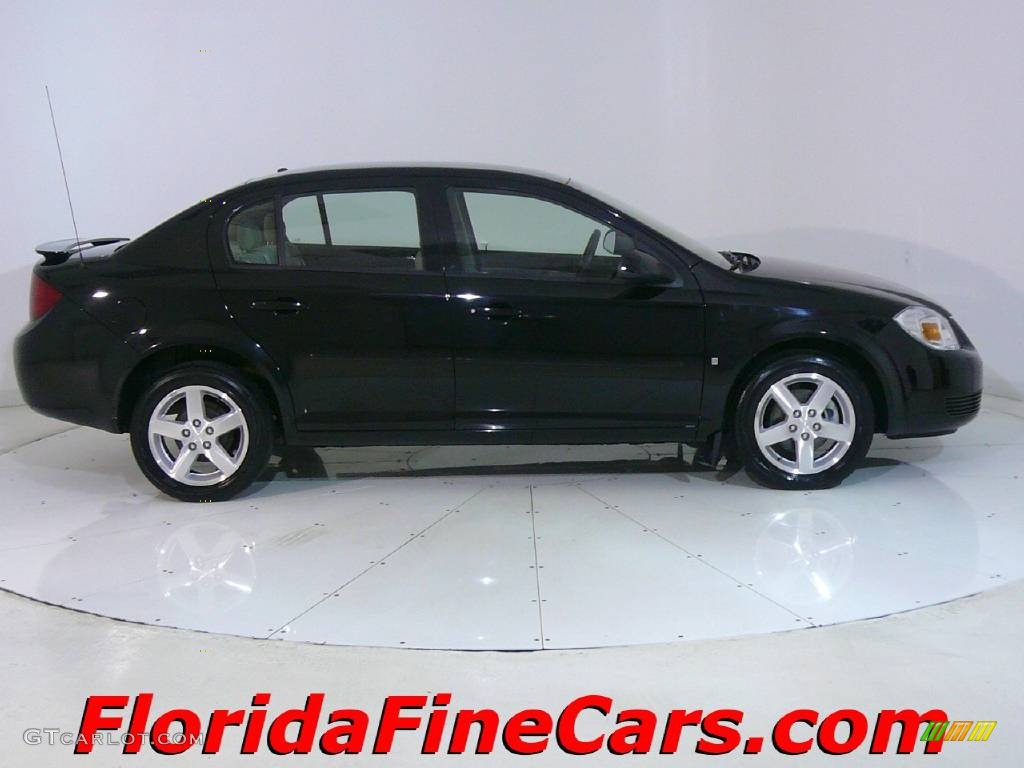 2007 Cobalt LT Sedan - Black / Gray photo #4