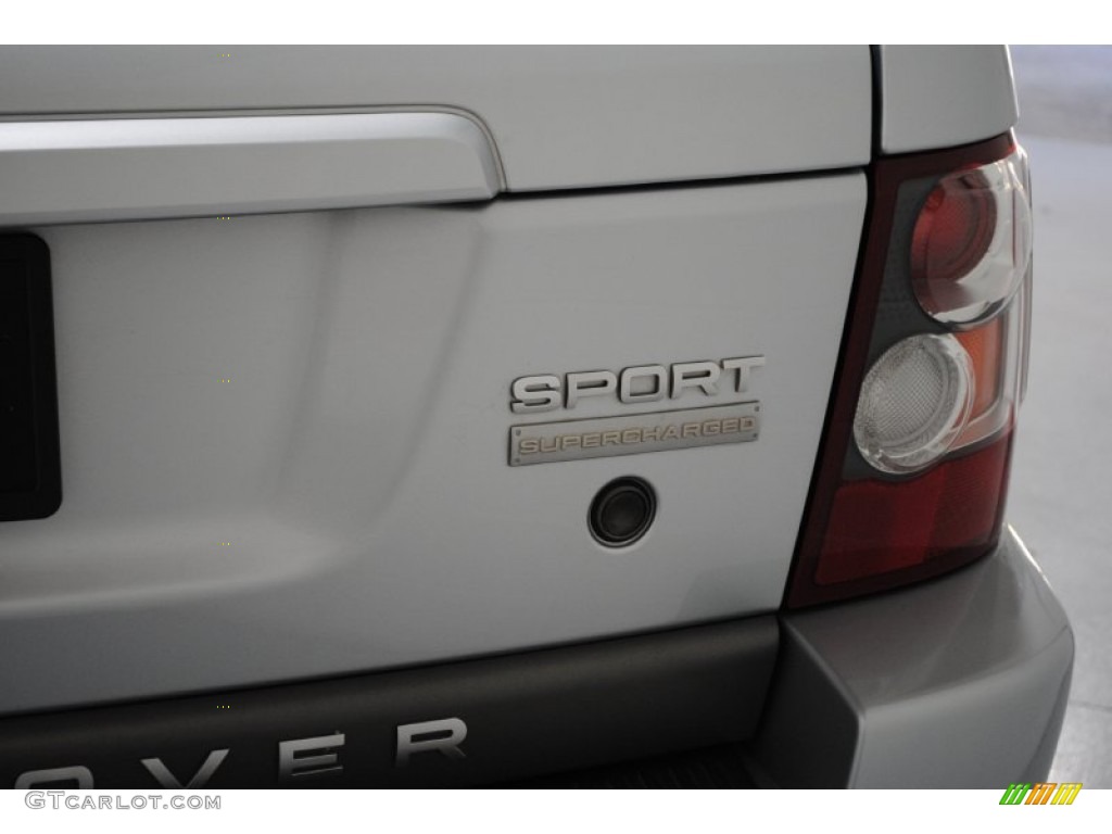 2008 Range Rover Sport Supercharged - Zermatt Silver Metallic / Ebony Black photo #10