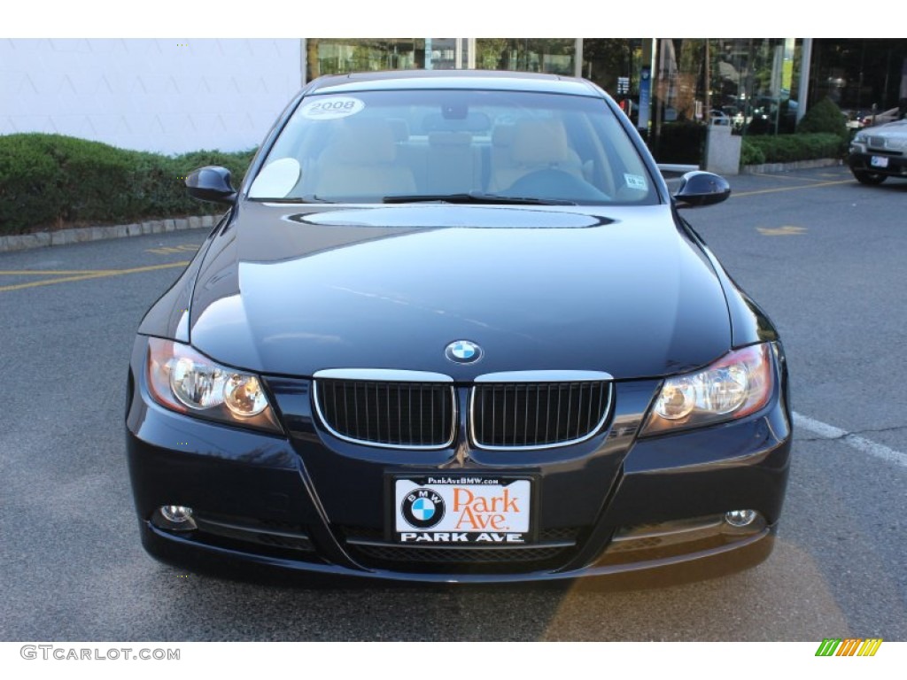 2008 3 Series 328i Sedan - Monaco Blue Metallic / Beige photo #2