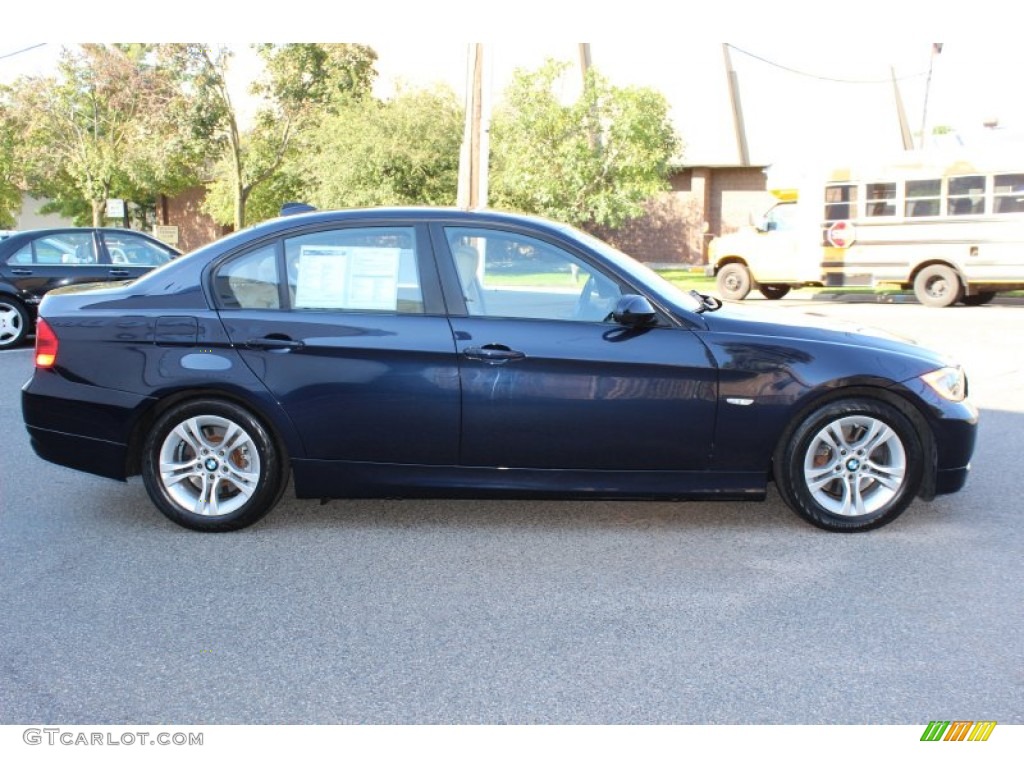 2008 3 Series 328i Sedan - Monaco Blue Metallic / Beige photo #4