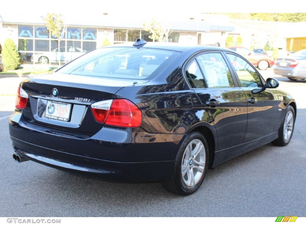 2008 3 Series 328i Sedan - Monaco Blue Metallic / Beige photo #5