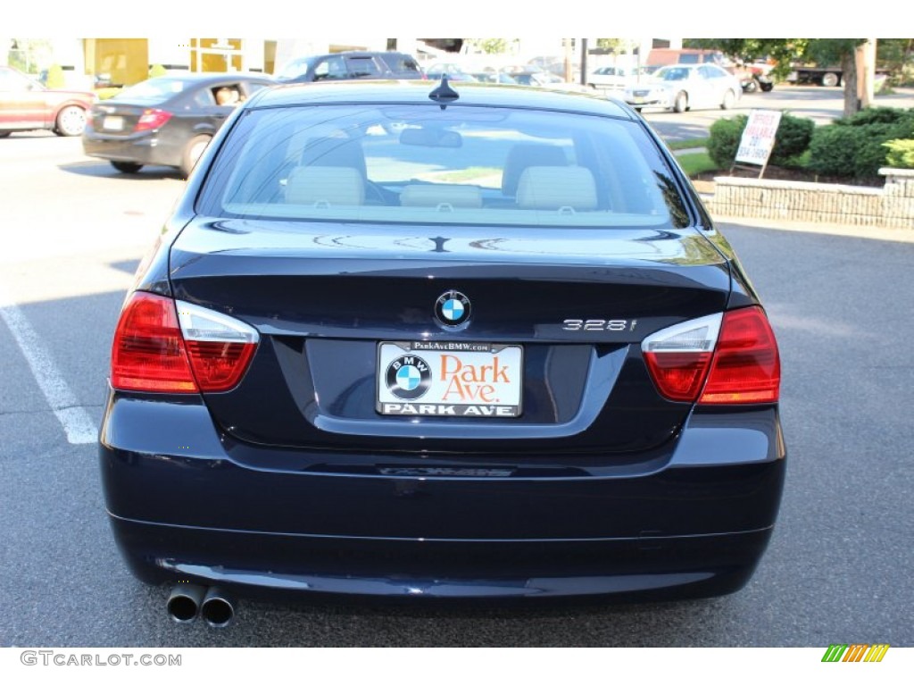 2008 3 Series 328i Sedan - Monaco Blue Metallic / Beige photo #6