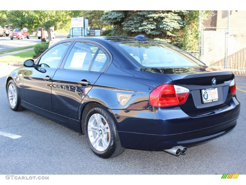2008 3 Series 328i Sedan - Monaco Blue Metallic / Beige photo #7