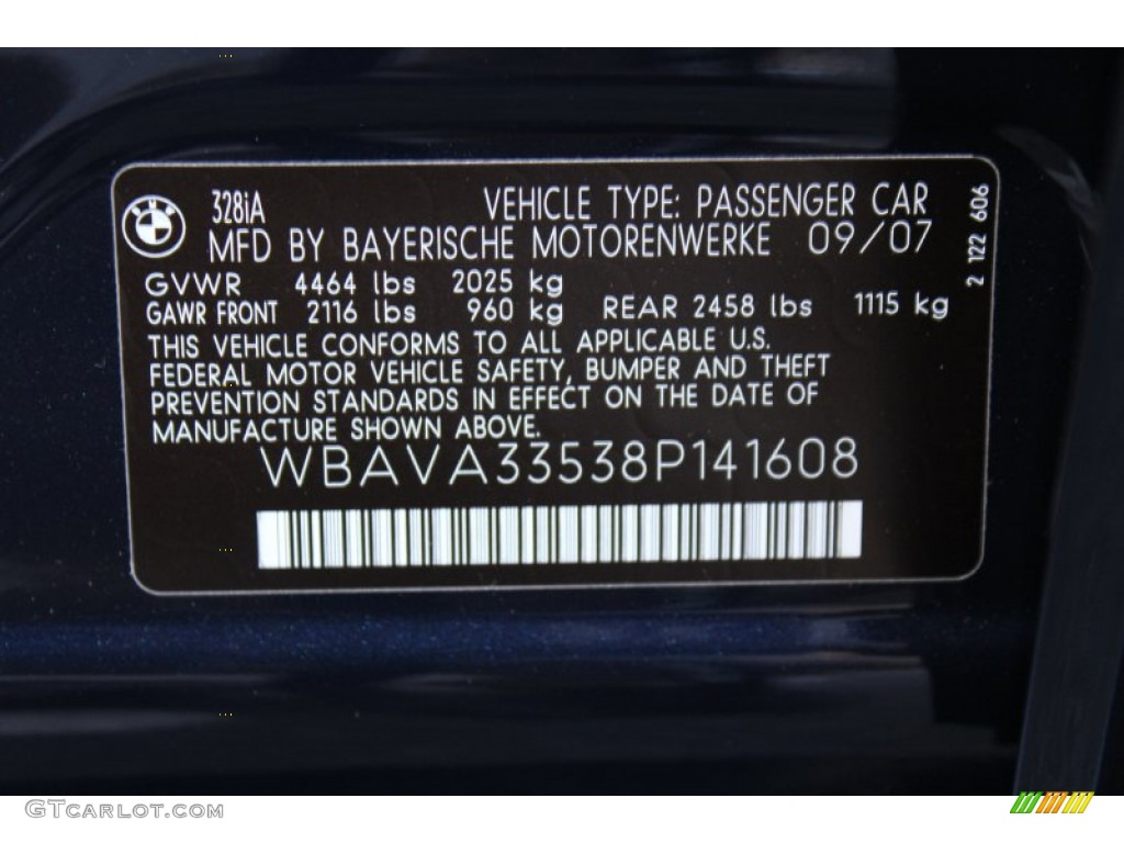 2008 3 Series 328i Sedan - Monaco Blue Metallic / Beige photo #33