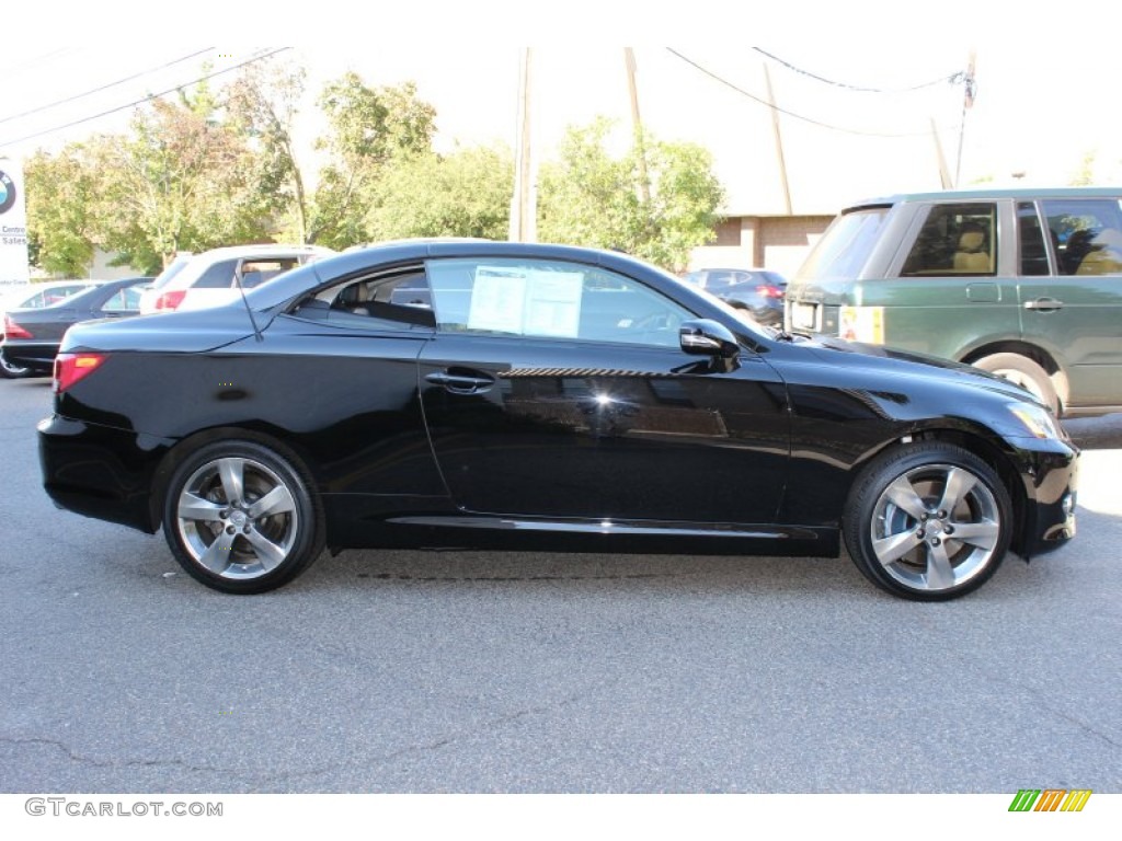 Obsidian Black 2010 Lexus IS 350C Convertible Exterior Photo #55082161