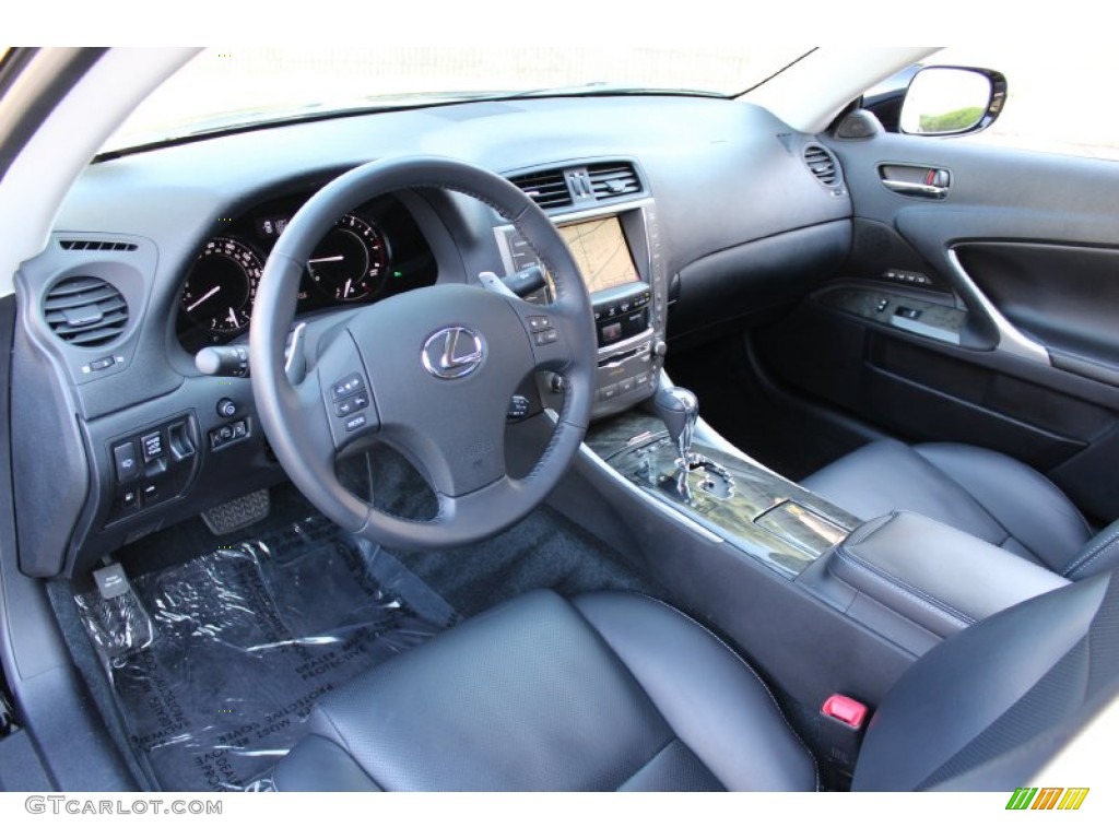 Black Interior 2010 Lexus IS 350C Convertible Photo #55082218