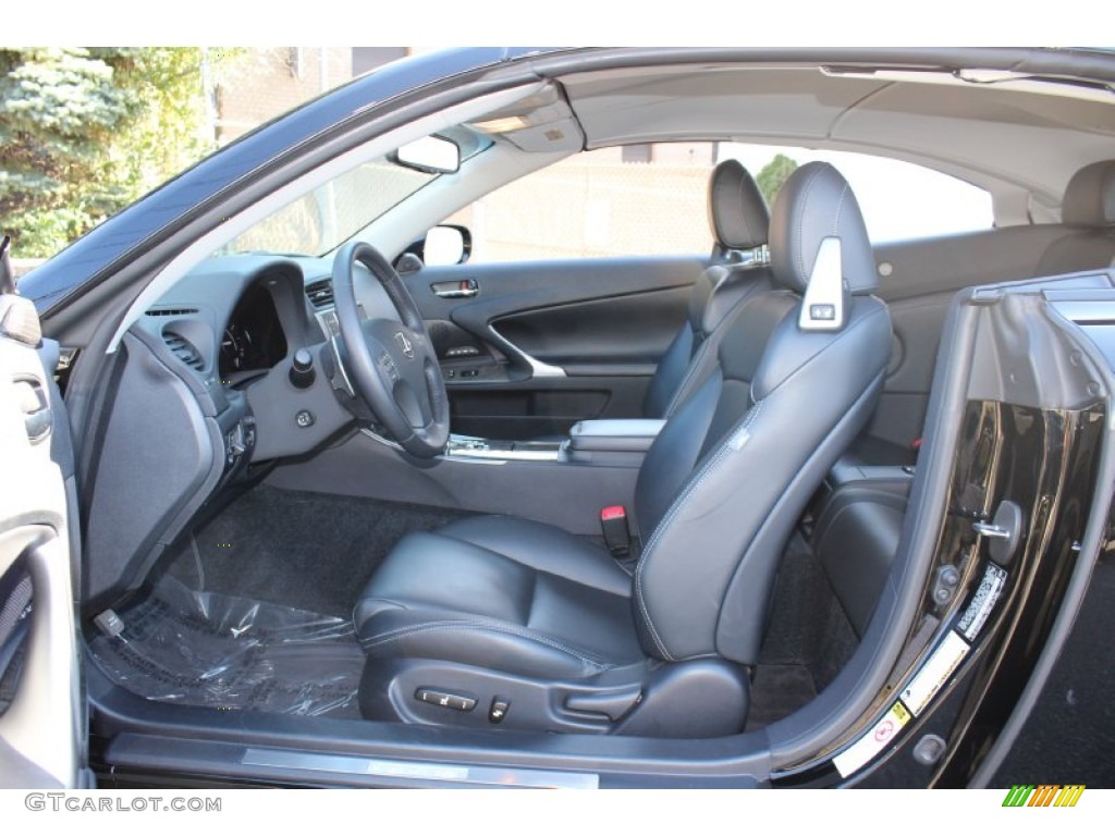 Black Interior 2010 Lexus IS 350C Convertible Photo #55082227