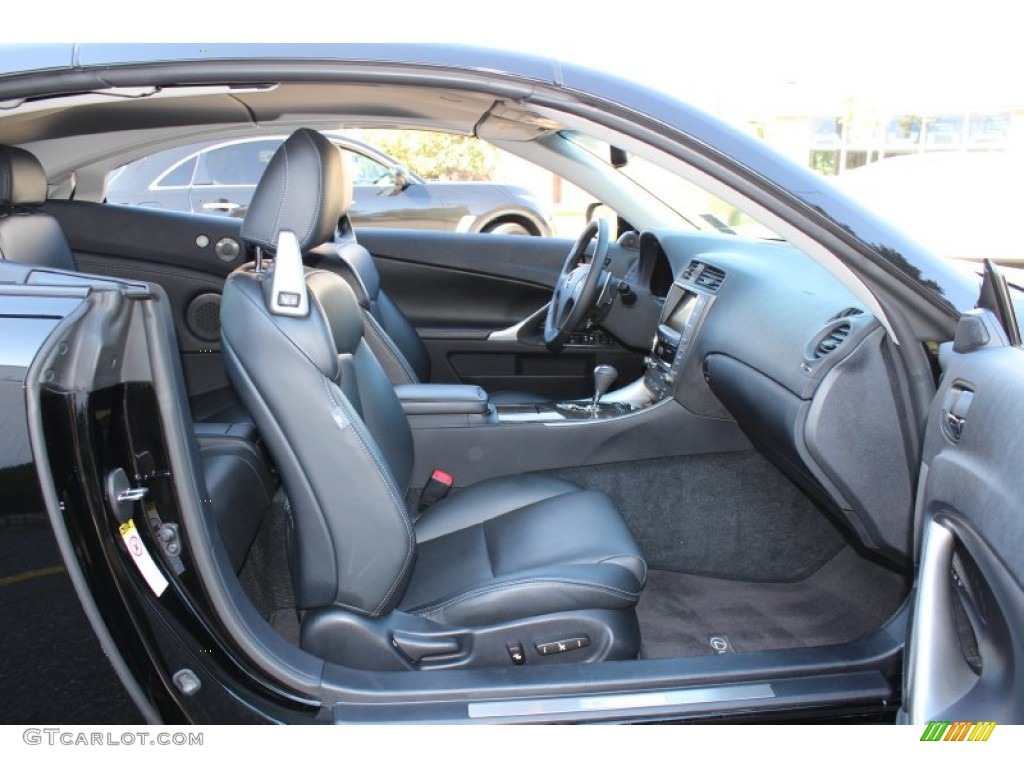 Black Interior 2010 Lexus IS 350C Convertible Photo #55082344