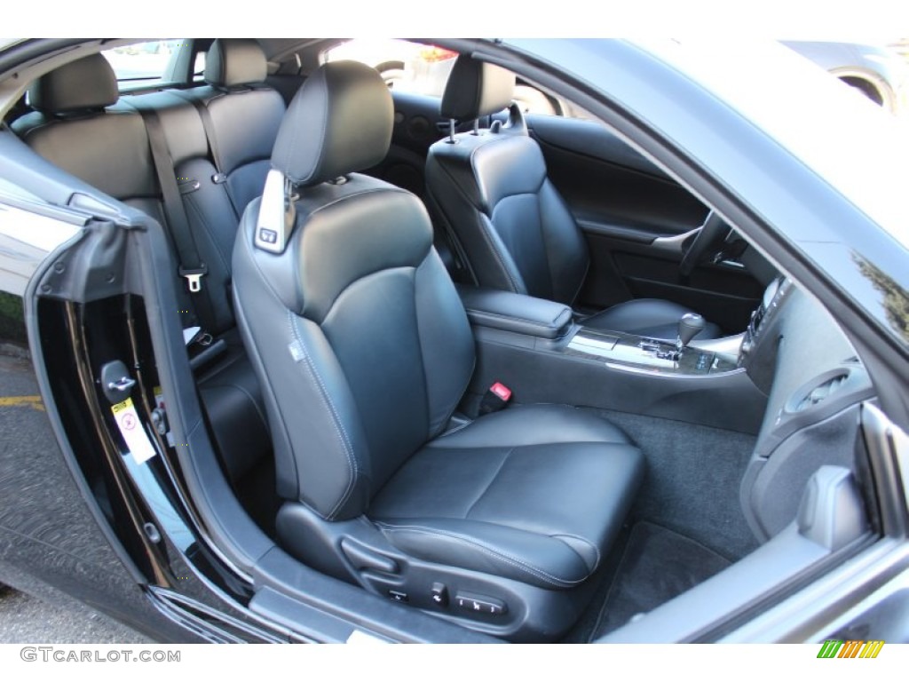 Black Interior 2010 Lexus IS 350C Convertible Photo #55082354