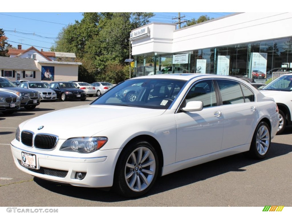 2008 7 Series 750Li Sedan - Alpine White / Lava Blue photo #1