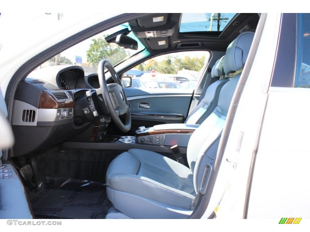 2008 7 Series 750Li Sedan - Alpine White / Lava Blue photo #11