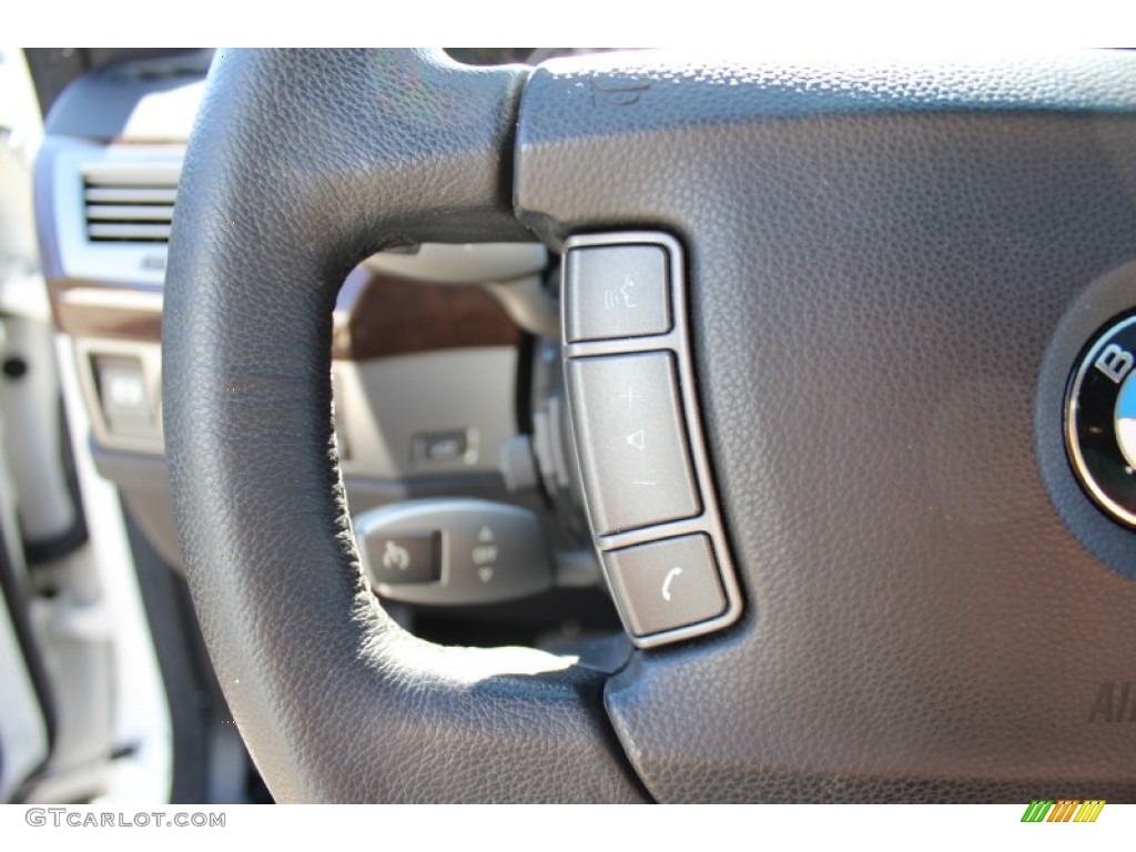 2008 7 Series 750Li Sedan - Alpine White / Lava Blue photo #15